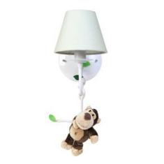 Imagem de Arandela 1 Lâmpada Floresta Macaco Quarto Bebê Infantil