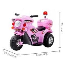 Moto Elétrica Infantil Som E Luz Sprint Turbo 12v Criança Suporta Até 35 Kg  Grande Rosa Biemme em Promoção na Americanas