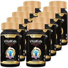 Imagem de 10X Vitalkids Vitamina C D Zinco Infantil 30Caps Mastigavel - Hf Suple