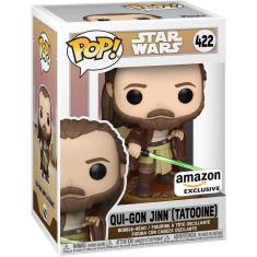 Imagem de Funko Pop! Star Wars: Across The Galaxy - Qui-Gon Jinn (Tattooine), Exclusivo da Amazon