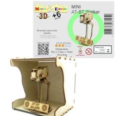 Imagem de Brinquedo Quebra Cabeça 3D MINI NAVE STAR WARS AT-ST Walker