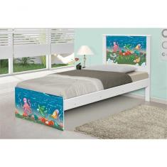 Imagem de Cama Solteiro Fundo Do Mar Com Colchão