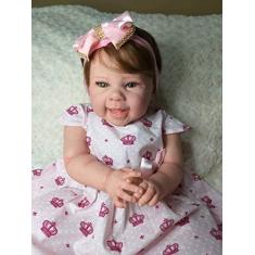 Imagem de Boneca Reborn Menina Linda + Acessórios