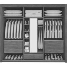 Imagem de Guarda Roupa Casal 3 Portas 7 Gavetas - Pacioli Plus - Móveis Bettio