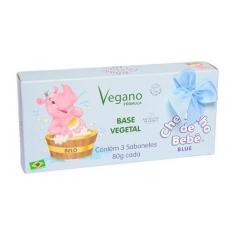 Imagem de Estojo Sabonete Cheirinho de Bebê Blue 3x80g