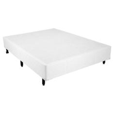 Imagem de Cama Box Casal Simples Mega Colchões Branco - 138x188