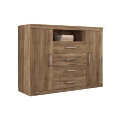 Imagem de Cômoda Casal Master 2 Portas +1 nicho e 4 Gavetas Atacama - Santos Andirá