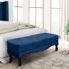 Imagem de Recamier Vicenza Suede Azul Marinho 140 cm