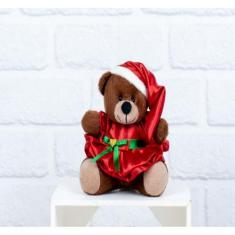 Imagem de Urso de pelucia natal - vestido petit padrão 12 cm - CKD CONFECÇÕES, P