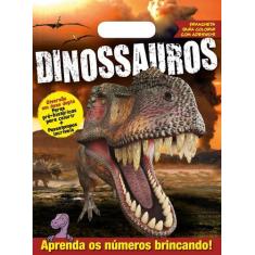 Imagem de Livro - Dinossauros Prancheta Para Colorir Com Adesivos