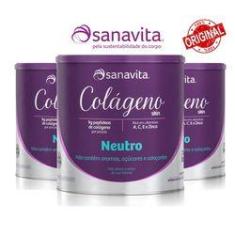 Imagem de Kit 3un Colágeno Skin - Sanavita - Neutro - 300g