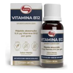 Imagem de Vitamina B12 Metilcobalamina 20ml Gotas Sabor Menta Vitafor