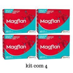Imagem de Kit C4 Vitamina Magflan Dimalato Magnésio 60 Caps Biofhitus