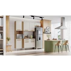 Imagem de Armário De Cozinha com Balcão Juma Atacama/off White - Aramoveis