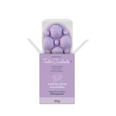 Imagem de Sabonete Massageador Em Barra Flor De Lótus E Algodão Todo Cuidado Mais Abelha Rainha 90G Ref 3821