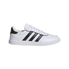 Imagem de adidas Tênis feminino Breaknet Sleek, Branco/preto/dourado metálico, 34