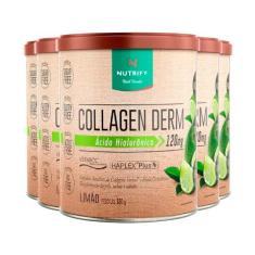 Imagem de Kit 5 Collagen Derm Ácido Hialurônico Limão Nutrify 330g