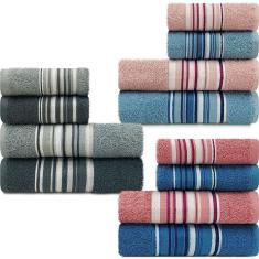 Imagem de Toalha de Banho + Rosto Algodão Jogo de 4 peças Camesa - Emcompre