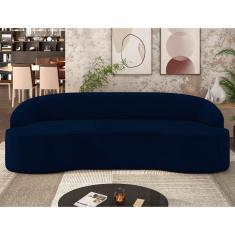 Imagem de Sofá 5 Lugares Para Sala De Estar Living 300cm Theo D06 Veludo Royal - Mpozenato