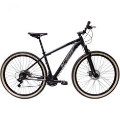 Imagem de Bicicleta Aro 29 Ksw Xlt Alumínio 27v Freio Disco Mecânico Garfo Suspensão Pneu Faixa - Preto/prata Tam.17