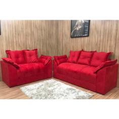 Imagem de Sofá 2 e 3 Lugares Vermelho 608 Paris