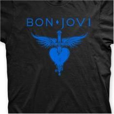 Imagem de Camiseta Bon Jovi  e  Claro em Silk 100% Algodão