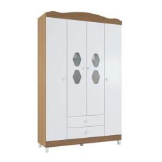 Imagem de Guarda-roupa 2 Gavetas Córdoba Branco Almendra