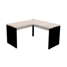 Imagem de Mesa De Escritório Em L Pé Painel Pe25 Em Mdp 125 X 125 X 60 Cm Cor No