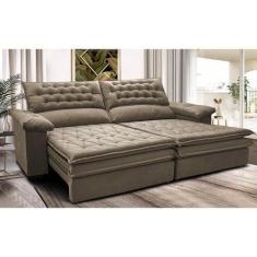 Imagem de Sofá Retrátil E Reclinável 2,12M Molas Ensacadas Cama Inbox Alemanha V