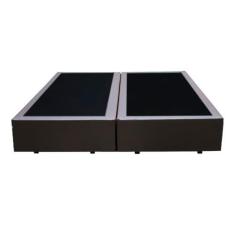 Imagem de Base Box Casal Bipartido Santo Box Sintético Cinza 40x138x188
