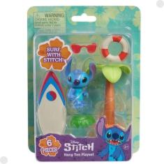 Imagem de Boneco Stitch 5cm Surf C/ Acessórios Hang Ten 03990 - Sunny