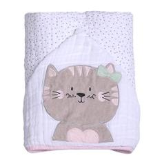Imagem de Toalha de Banho Soft Papi Friends C/Capuz Bord para Bebê 90cm X 75cm Contém 01 Un