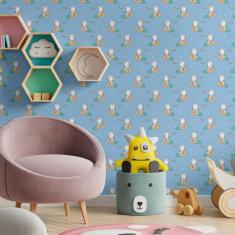 Imagem de Papel De Parede Adesivo Coelho N09063 Rolo 0,58x3,00M