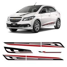 Imagem de Kit Faixa Onix Effect  Adesivo Capô Lateral E Traseira