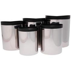 Imagem de Conjunto Potes para Mantimentos com Tampa Plástico, 5 Peças, Suprema, , Brinox