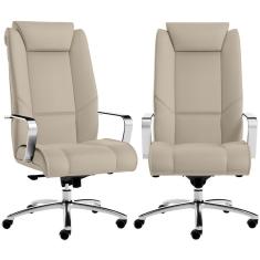 Imagem de Kit 2 Cadeiras De Escritório Presidente Areia