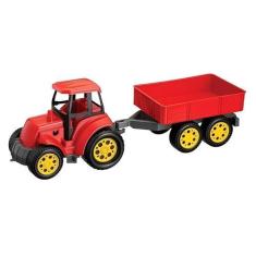 Imagem de Trator Brinquedo Infantil Menino Caçamba Agrícola Grande - Poliplac
