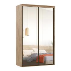 Imagem de Guarda Roupa Solteiro 2 Portas De Espelho 1,38 M Lotus Belmax