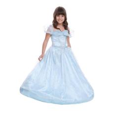 Imagem de Fantasia Princesa Cinderela Infantil Vestido Azul Clássico - Abrakadab