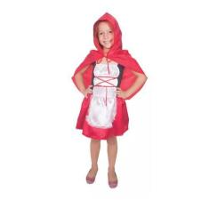 Imagem de Fantasia Infantil Vestido Chapeuzinho Vermelho - 2 A 8 Anos - Brink Mo