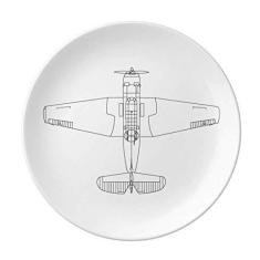 Imagem de Prato estrutural de linha aeronáutica decorativo de porcelana salver louças de jantar