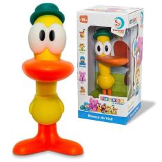 Imagem de Boneco Pato Turma Pocoyo Brinquedo Infantil Em Vinil Macio Cardoso Toys
