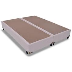 Imagem de Cama Box Base King Universal Suede Marfim (193x203x25) - Probel