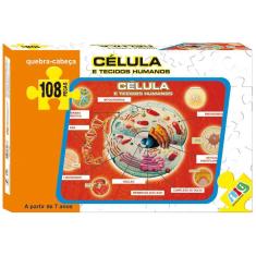 Imagem de Quebra-Cabeça Nig Brinquedos Célula E Tecidos 108 Peças