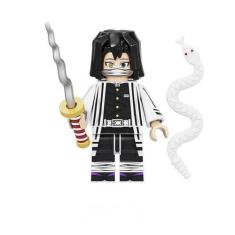 Imagem de Boneco Blocos De Montar Demon Slayer Iguro Obanai Anime - Mega Block T