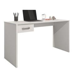 Imagem de Mesa Home Office Notebook 127cm 1 Gaveta Gávea Branco - Móveis Leão