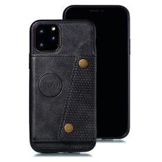 Imagem de Capa de telefone de couro PU para iPhone 13 12 11 14 Pro Max Plus 12 Mini XS Max XR 7 8 6 6S Plus SE 2020 Capa de carteira com slot para cartão, preta, para iphone XS MAX