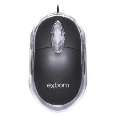 Imagem de Mouse Usb Ms 9 Exbom Preto Com Led