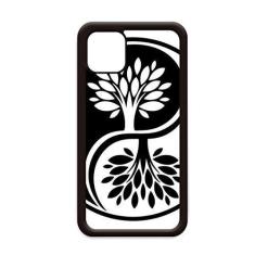 Imagem de Capa Culture Religion White Yin-yang redonda para iPhone 12 Pro Max para Apple Mini Mobile Case Shell