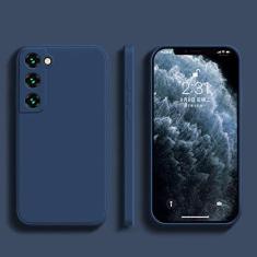 Imagem de Capa de telefone de silicone líquido para Samsung Galaxy S22 S21 S20 S10 Ultra Plus FE A73 A72 A71 A53 A52 A51 A33 A32 A31 4G 5G Capa, azul, para Galaxy A32 4G